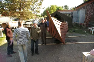 Käsmu Meremuuseum - 1.juuni 2010, nädal enne viikingilaeva AIMAR veeskamist